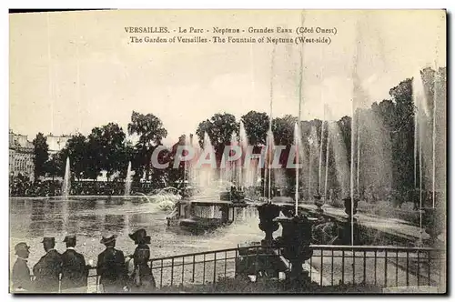 Cartes postales Versailles Le Parc Neptune Grandes Eaux