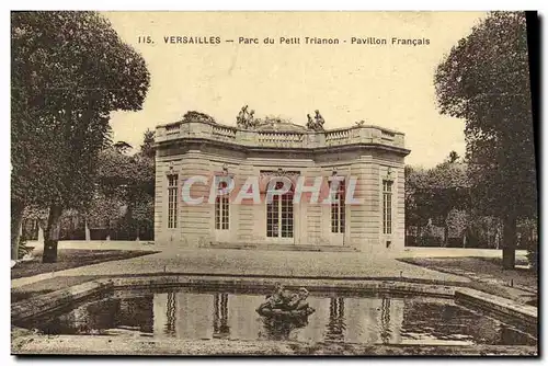 Cartes postales Versailles Parc du Petit Trianon Pavillon Francais