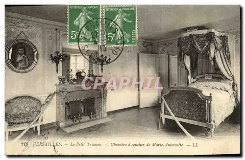 Ansichtskarte AK Versailles Le Petit Triamon Chambre a Coucher de Marie Antoinette