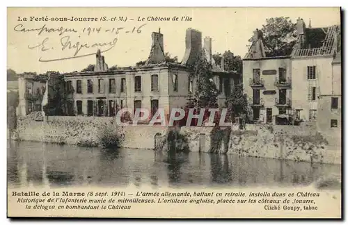 Ansichtskarte AK La Ferte Sous Jouarre Le Chateau de I lle Militaria