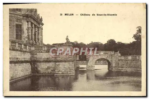 Ansichtskarte AK Melun Chateau de Vaux le Vicomte