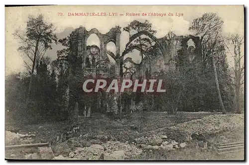 Ansichtskarte AK Dammarie Les Lys Ruines de L Abbaye du Lys