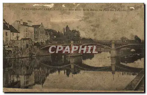 Cartes postales La Ferte Sous Sous Jouarre Rive droite de la Marne au pont de Pelleviere