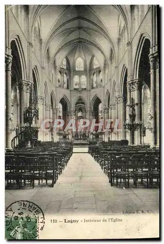 Cartes postales Lagny Interieur de L eglise