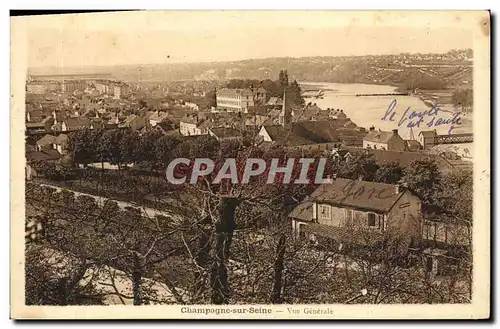 Cartes postales Champagne Sur Seine Vue Generale Gare