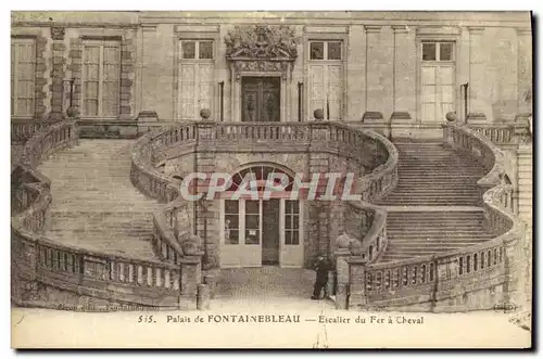 Cartes postales Palais De Fontainebleau Escalier du Fer a Cheval