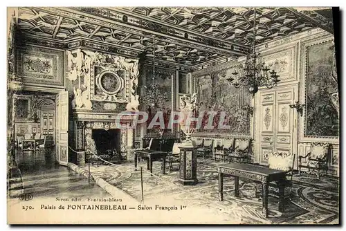 Ansichtskarte AK Palais De Fontainebleau Salon Francois 1er