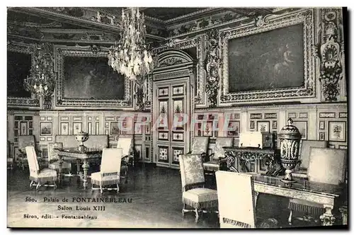 Cartes postales Palais de Fontainebleau Salon Louis XIII