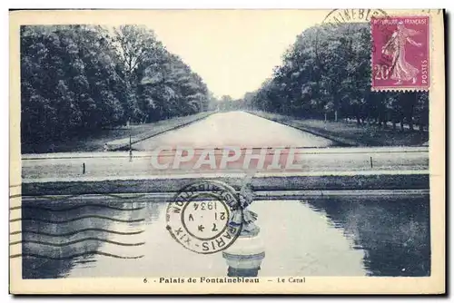 Cartes postales Palais de Fontainebleau Le Canal