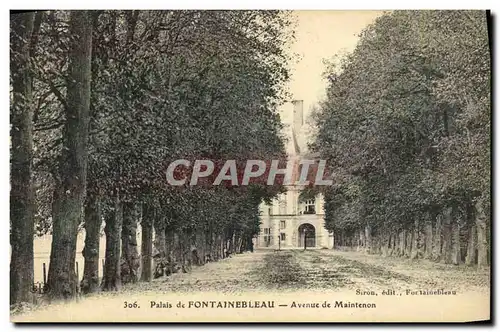 Ansichtskarte AK Palais de Fontainebleau Avenue de Maintenon