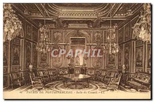 Cartes postales Palais de Fontainebleau Salle du Conseil