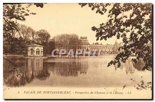 Ansichtskarte AK Palais de Fontainebleau Perspective du Chateau de de L Etang