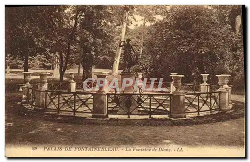 Ansichtskarte AK Palais de Fontainebleau La Fontaine de Diane