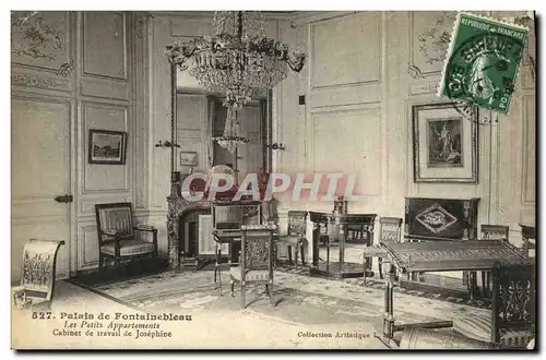 Cartes postales Palais de Fontainebleau Les Petits Appartements Cabinet de travail de Josephine