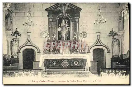 Cartes postales Levy Saint Nom Interieur de L Eglise Notre Dame de la Roche