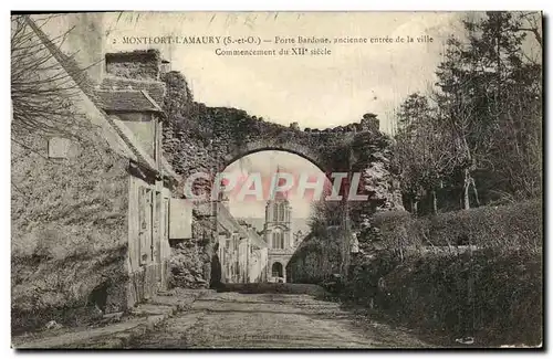 Cartes postales Montfort L Amaury Porte Bardoue ancienne entree de la Ville