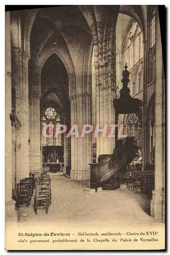 Cartes postales St Sulpice De Favieres Nef Chaire