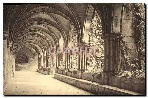 Cartes postales Abbaye de Royaumont Asnieres sur Oise Cloitre Galerie nord