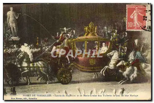 Cartes postales Versailles Musee Entree de Napoleon en de Marie Louise aux Tuileries le jour de leur mariage