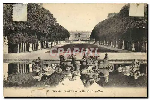 Cartes postales Versailles Parc de Le Bassin d Apollon