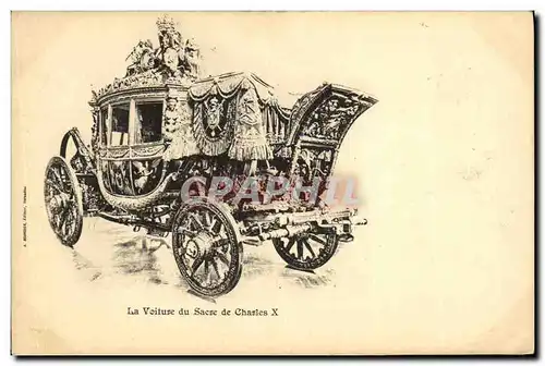 Cartes postales Versailles La Voiture du Sacre de Charles X