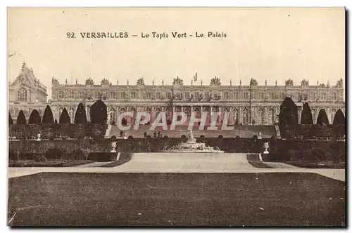 Ansichtskarte AK Versailles Le Tapis Vert Le Palais