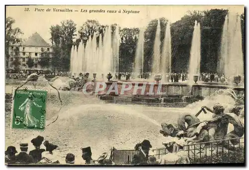 Cartes postales Versailles Parc de Les Grandes Eaux Neptune