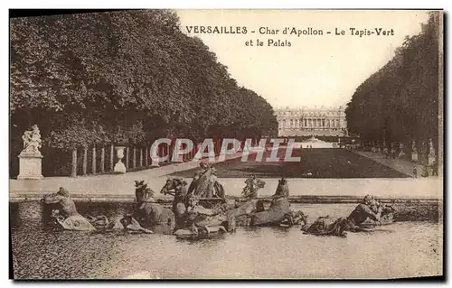 Ansichtskarte AK Versailles Char d Apollon Le Tapis Vert et le Palais