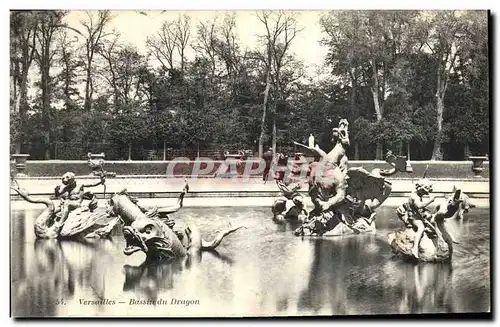 Cartes postales Versailles Bassin Du Dragon