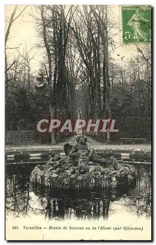 Cartes postales Versailles Bassin de Saturne Ou De L Hiver par Girardon