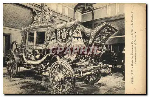 Ansichtskarte AK Versailles Musee des Voitures Voiture du sacre de Charles X