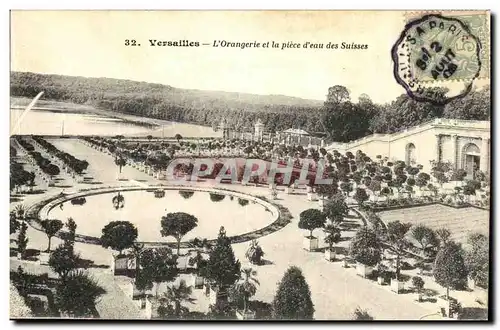 Cartes postales Versailles L Orangerie et La Piece d eau des Suisses