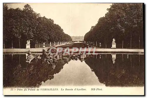 Ansichtskarte AK Parc du Palais de Versailles Le Bassin d Apollon