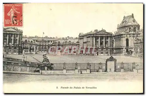 Cartes postales Facade du Palais de Versailles