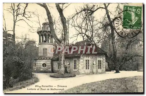 Cartes postales Versailles Trianon Laiterie et Tour de Malborough