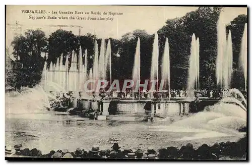 Cartes postales Varsailes Les Grandes Eaux au Bassin de Neptune