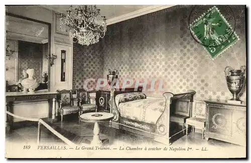 Cartes postales Varsailes Le Grand Trianon Chambre a coucher de Napoleon 1er