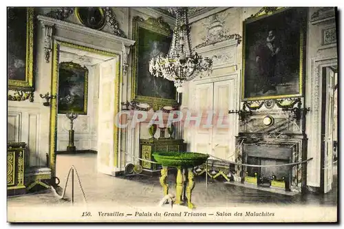 Cartes postales Varsailes Palais du Grand Trianon Salon des Malachites