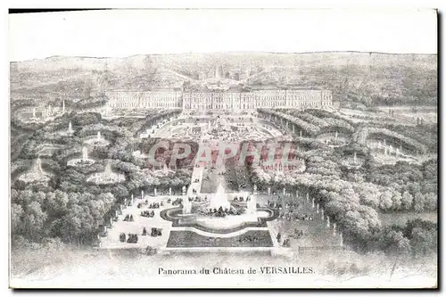 Cartes postales Panorama Du Chateau de Versailles