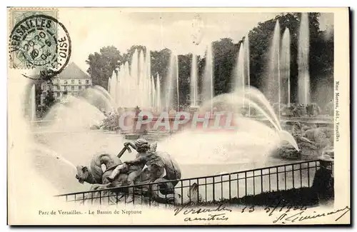 Cartes postales Parc de Versailles Le Bassin de Neptune