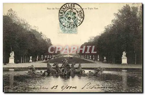 Cartes postales Parc de Versailles D Apollon et Tapis Vert