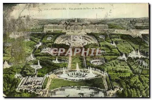 Ansichtskarte AK Versailles Vue Generale du Parc et Du Palais