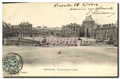 Cartes postales Versailles Vue Generale du Chateau