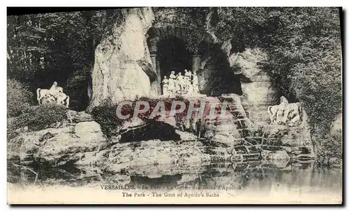 Cartes postales Versailles Le Parc La Grotte des bains d Apollon