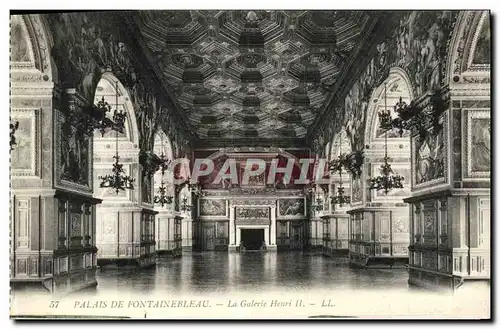 Cartes postales Palais de Fontainebleau La Galerie Henri II