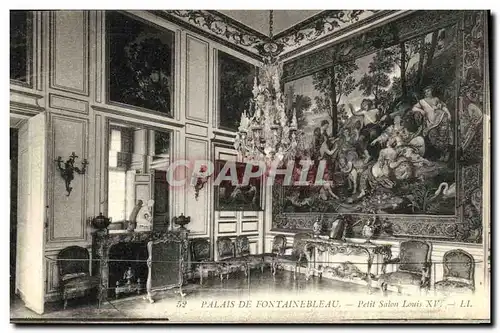 Ansichtskarte AK Palais de Fontainebleau Petit Salon Louis XV