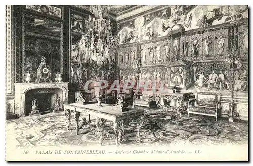 Cartes postales Palais de Fontainebleau Ancienne Chambre Chambre d Anne d Autriche