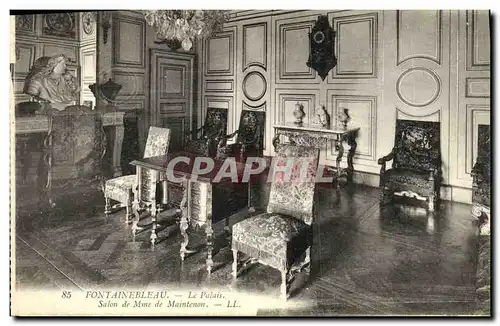 Ansichtskarte AK Fontainebleau Le Palais Salon de Mme de Maintenon