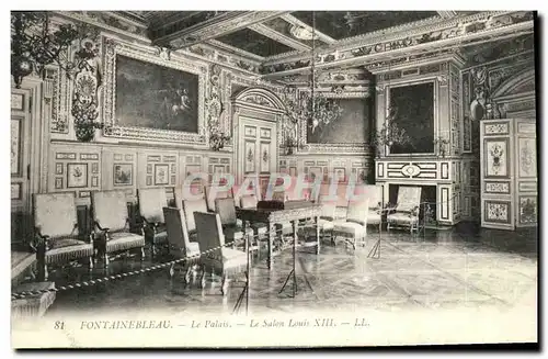 Cartes postales Fontainebleau Le Palais Le Salon Louis XIII