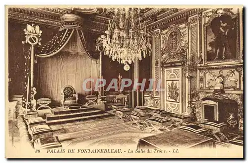 Cartes postales Palais de Fontainebleau La Salle du Trone